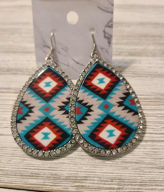 Aztec Design Earrings