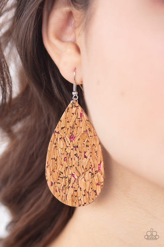 Paparazzi CORK It Over - Earrings